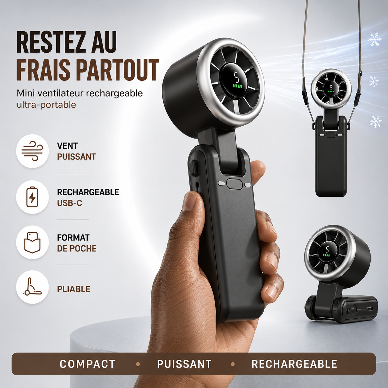 Ventilateur Turbo portable premium